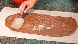 Spreading Rice Krispie Chocolate Bark [upl. by Malva]