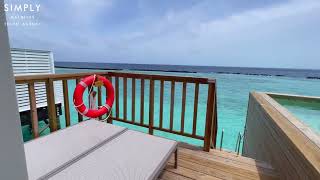 Oblu Nature Helengeli Maldives  Sunset Water Pool Villa Walkthrough [upl. by Ever]