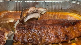 Super Easy Oven Baked Ribs Fall Off The Bone BBQ Baby Back Ribs Recipe [upl. by Annauqal]