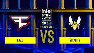 FaZe vs Vitality  IEM Cologne 2024  Group B [upl. by Maxma453]