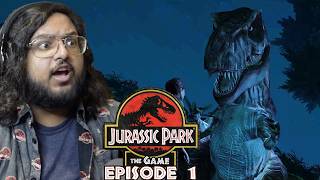 Welcome to Jurassic Park  JURASSIC PARK THE GAME Ep1 REACTION [upl. by Anileba]