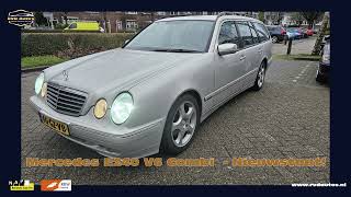 RVD Autos  Mercedes E240 V6 Combi  Automaat  Youngtimer  7 Persoons [upl. by Nylarat]