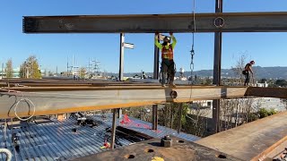 Ironworkers connecting Oakland California HD [upl. by Della990]