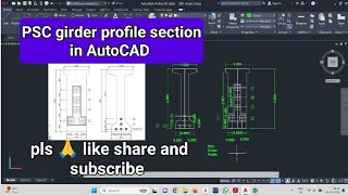 How to draw Cable Profile Calculation in PSC Girder MajorBridge  Girder Cable Profile in AutoCAD [upl. by Hcire225]