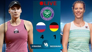 WTA LIVE ELENA RYBAKINA VS LAURA SIEGEMUND WTA WIMBLEDON OPEN 2024 TENNIS PREVIEW STREAM [upl. by Ulrikaumeko606]