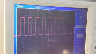 Oscilloscope on IR receiver inside Glow with the Show hat [upl. by Service167]