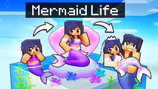 Having a MERMAID LIFE in Minecraft [upl. by Gilder]