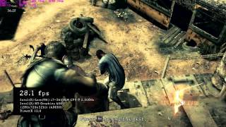 Intel HD 4000 Resident Evil 5 benchmark [upl. by Koren]