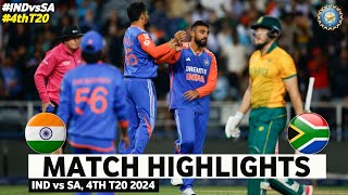 India vs South Africa 4th T20 Highlights  India vs South Africa  IND vs SA 4th T20 Highlights 2024 [upl. by Ecirtap487]