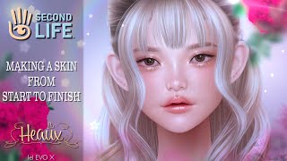 Heaux  Making a SecondLife Skin from Start to Finish [upl. by Iline862]