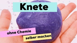 Knete selber machen ohne Chemie  ideal für das Basteln mit Kindern [upl. by Wardieu]