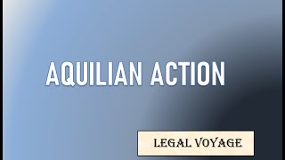 Aquilian action under Law of Delict [upl. by Acireh]