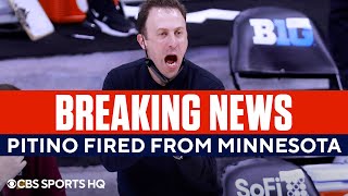 BREAKING Richard Pitino FIRED from Minnesota  CBS Sports HQ [upl. by Alauqahs]