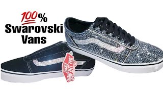 100 Swarovski Crystal Vans Transformation [upl. by Ohl]