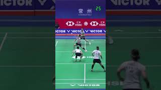 Youll want to rewatch this LeeShin vs IwanagaNakanishi  China Open 2024 R16 shorts badminton [upl. by Derraj297]