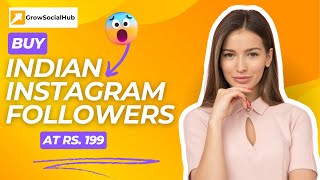 Buy Indian Instagram Followers for Only ₹199  GrowSocialHub 🚀 [upl. by Nannoc38]