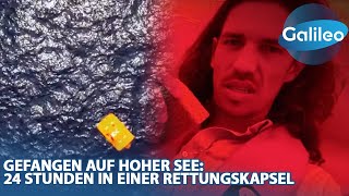 Gefangen auf hoher See 24 Stunden in einer Rettungskapsel [upl. by Oicapot]