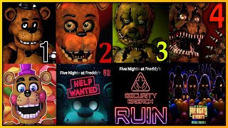 FNAF All Trailers 2014  2023 [upl. by Rosinski]