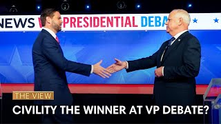 Civility The Winner At VP Debate  The View [upl. by Blockus]