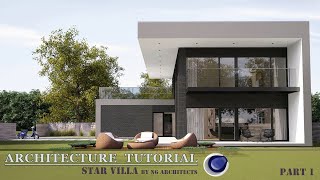 Cinema 4d Modeling Tutorial STAR Villa  Part 1 [upl. by Fortunato]