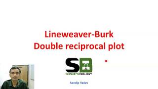 Lineweaver Burk double reciprocal plot [upl. by Radek]