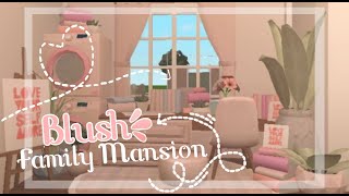 BLOXBURG Blush Family Mansion House Build [upl. by Alletse]