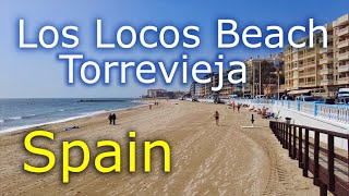 Los Locos Beach  Torrevieja  Spain ⁴ᴷ  walking tour  4k 🌡T20C° 🌞 20240314 [upl. by Derman542]