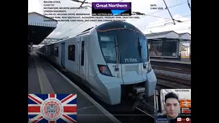 FULL JOURNEY ON THE GREAT NORTHERN CLASS 717 FROM WELWYN GARDEN CITY TO LONDON MOORGATE 5 5 2023 mp [upl. by O'Grady508]