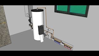 CHAUFFE EAU THERMODYNAMIQUE BRANCHEMENT ET FONCTIONNEMENT [upl. by Onitnevuj]