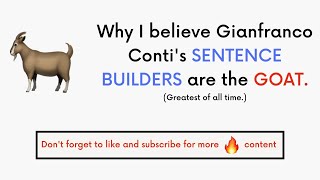 Why I LOVE Gianfranco Contis Sentence Builders  Extra SupportChallenge [upl. by Egwan]