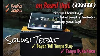 Review OBU eMoney eToll Pass • Alat Bayar Tol Otomatis  Cara Mudah Menggunakan OBU  Test [upl. by Asital697]