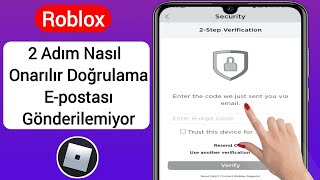 Roblox 2 Adım Nasıl Onarılır Doğrulama Eposta Gönderilemiyor 2023  Roblox 2 Adımlı Doğrulama [upl. by Cuhp]