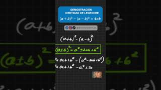 🤯Demostración Identidad de Legendre maths algebra legendre demostración formula [upl. by Jonathon729]