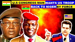 BURKINA FASO MALI amp NIGER SURPRISED AS US CONGRESSMAN WANTS US TROOPS TO RETURN TO NIGER [upl. by Odlauso260]