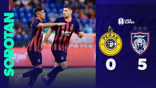 Perak FC 05 Johor Darul Tazim FC  Sorotan Perlawanan Liga Super 202425 [upl. by Hplar]