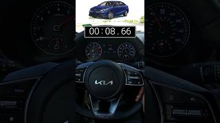 2024 Kia Forte GTLine 060 Test  20L 4cyl NA  CVT  FWD  147hp  132 lbft  2939 mpg shorts [upl. by Eeleimaj]