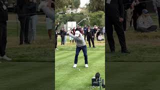 Collin Morikawa slowmo FO swing golf golfswing genesisinvitational [upl. by Ardnasac36]