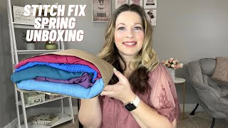 Stitch Fix Unboxing amp Try On  March 2024 Spring Arrivals  Stitch Fix 49 [upl. by Junna]