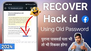 How to recover hacked facebook account using old password 2024 Recover hacked Facebook account 2024 [upl. by Ahcsrop]