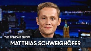 Matthias Schweighöfer Challenges Jimmy to a German Quiz Extended  The Tonight Show [upl. by Annahsed]