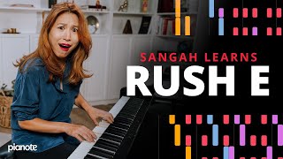 Professional Pianist Learns Rush E On The Spot 🔥 [upl. by Aerdnaid]