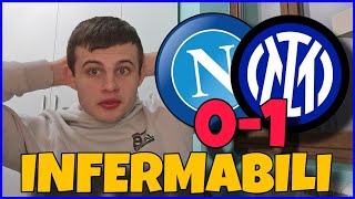 NAPOLI 01 INTER INZAGHI CAMPIONE‼️🏆 MILLE POLEMICHE quotPARTITA RUBATA‼️🤢quot [upl. by Tnarg]