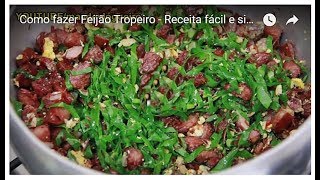 Como fazer Feijão Tropeiro  Receita fácil [upl. by Lovett940]