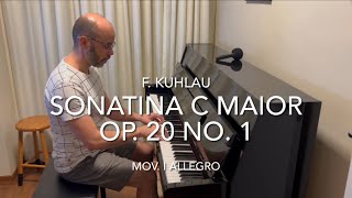 Sonatina C maior Op 20 No 1  Mov I Allegro  Friedrich Kuhlau [upl. by Stanislas]