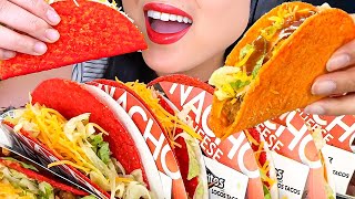 EATING DORITOS LOCOS TACOS FROM TACO BELL  MUKBANG  FOOD SOUNDS [upl. by Blayze]