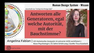 Human Design Machen alle Generatoren die Bauchstimme [upl. by Lorna]