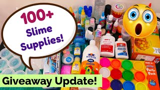 100 Biggest Slime Supplies Collection 😱🌈 twintagayeshafiroz [upl. by Asinet779]