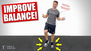 How To Improve Your Balance  Home Exercises For Balance And Stability [upl. by Kotto]