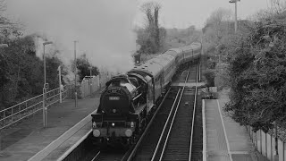 The Armistice Steam Express birthday special black5 4487147812 crossing over at minster 111124 [upl. by Ocicnarf848]