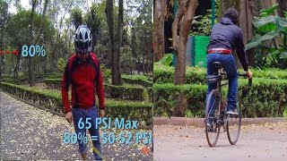 Presion de llantas para bicicleta cual es mejor 2015 [upl. by Amyas]